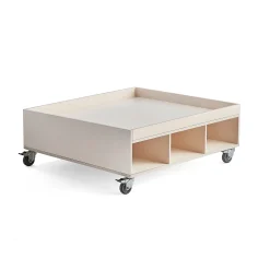 Leikkipöytä MELINA 6 lokeroa, 1000x900x330 mm, valkopigmentoitu