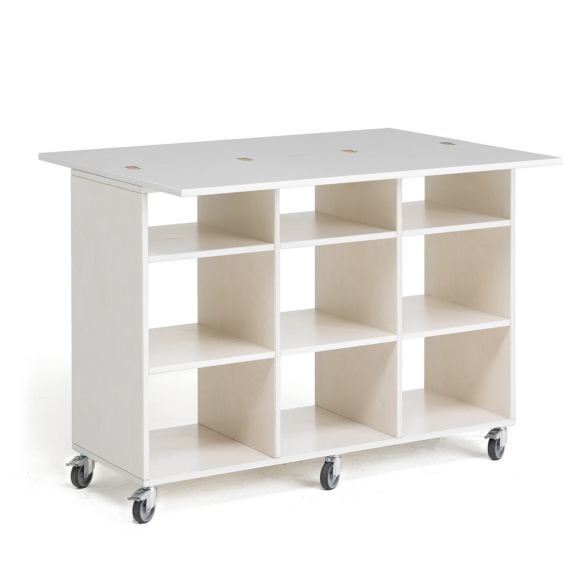 Leikkipöytä MINNA 9 lokeroa, 1200x450x930 mm, valkoinen