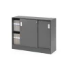 Liukuovikaappi FLEXUS 925x1200x415 mm, harmaa