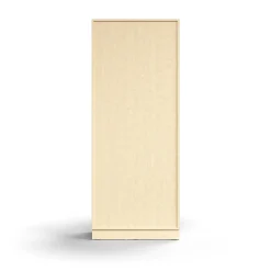 Liukuovikaappi QBUS Lukollinen, 4 hyllytasoa, sokkeli, kahvat, 2020x800x400 mm, koivu