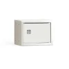 Lokerokaappi CUBE Harmaa, valkoinen ovi, 150x200x150 mm