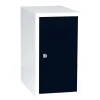 Lokerokaappi CUBE Valkoinen, musta ovi, 450x250x400 mm
