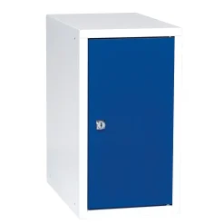 Lokerokaappi CUBE Valkoinen, sininen ovi, 450x250x400 mm