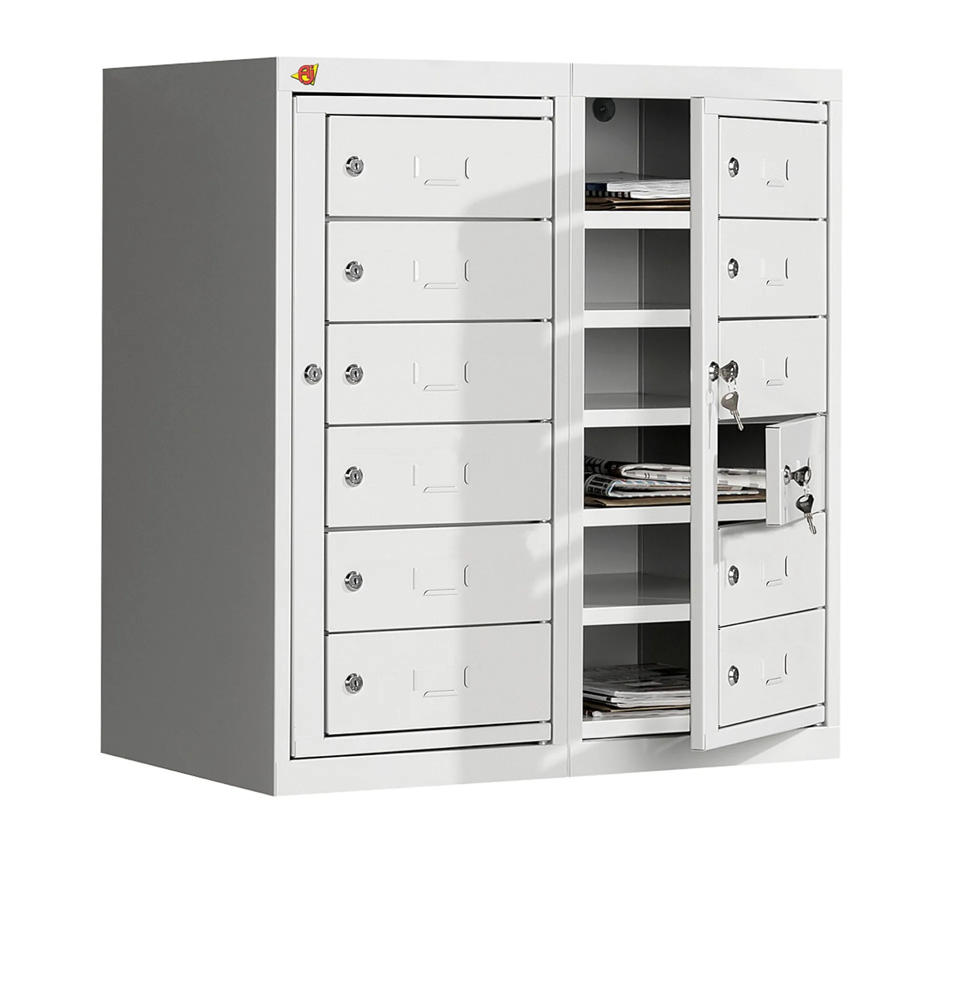 Lokerokaappi PRIVATE Seinämalli, 12 lokeroa, 820x760x450 mm