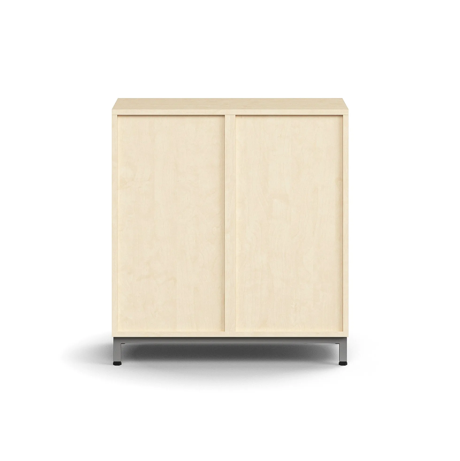 Lokerokaappi QBUS 4 lokeroa, jalusta, 868x800x420 mm, hopea, koivu