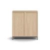 Lokerokaappi QBUS 4 lokeroa, jalusta, 868x800x420 mm, hopea, tammi