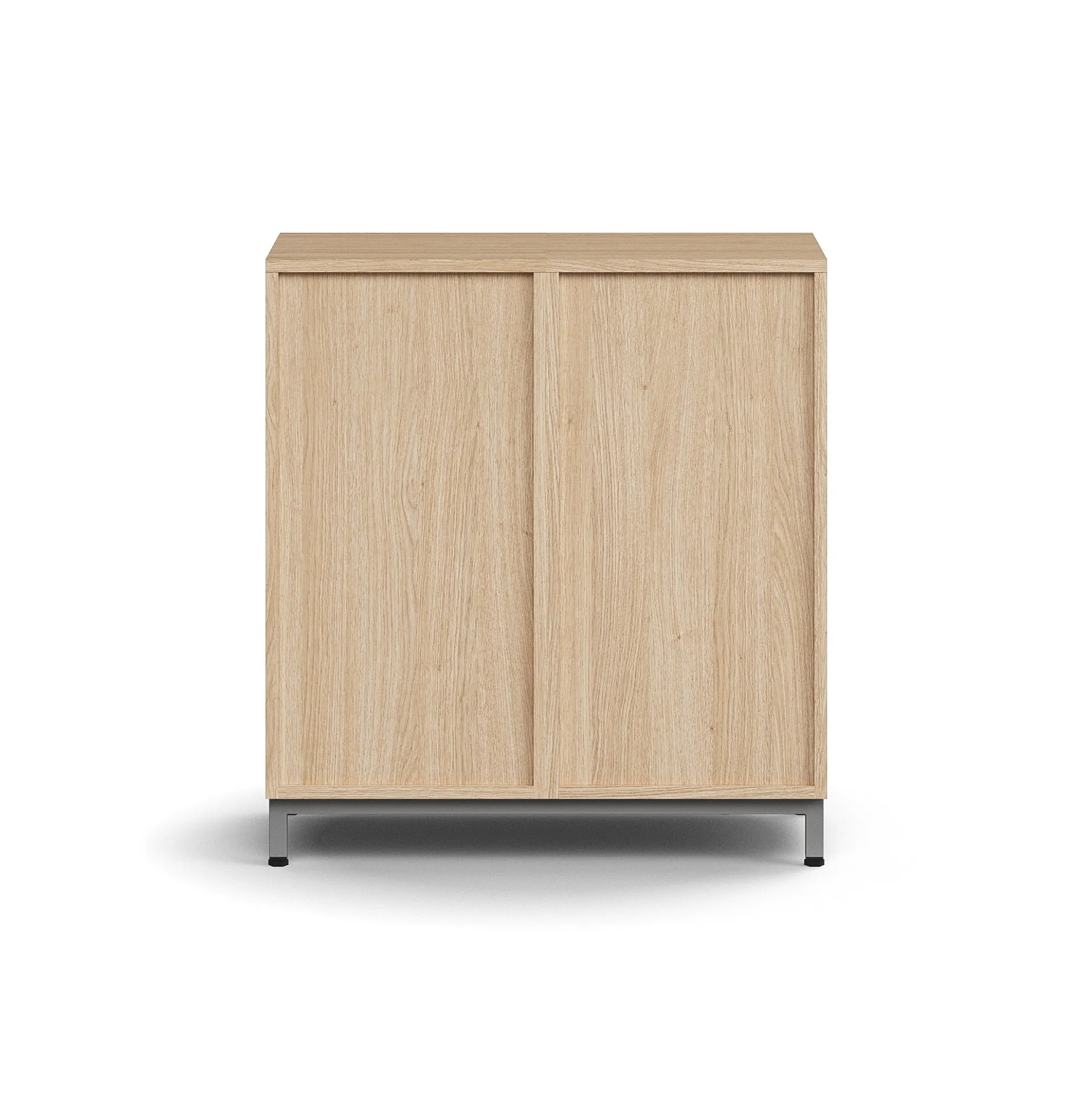 Lokerokaappi QBUS 4 lokeroa, jalusta, 868x800x420 mm, hopea, tammi