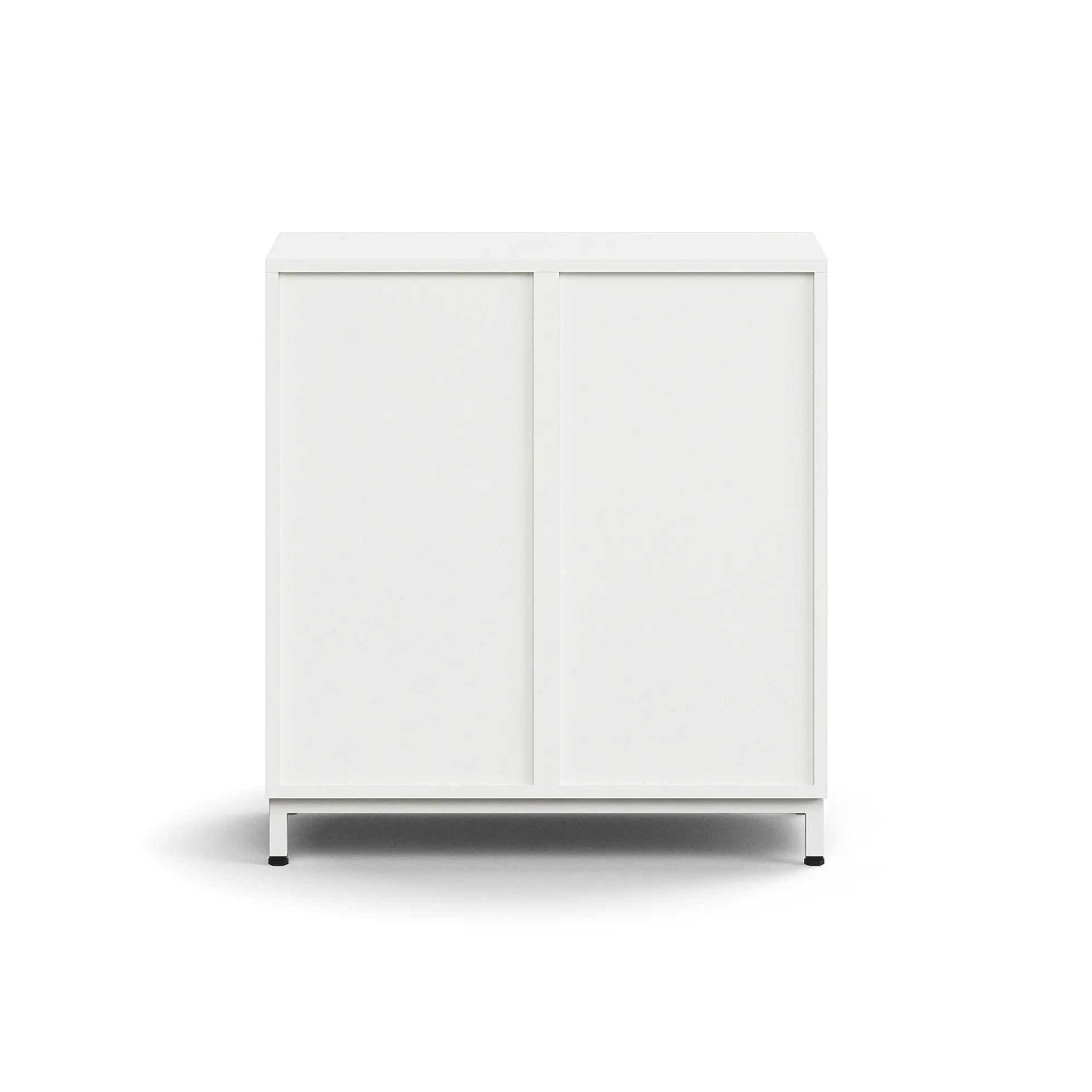 Lokerokaappi QBUS 4 lokeroa, jalusta, 868x800x420 mm, valkoinen