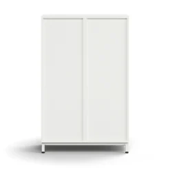 Lokerokaappi QBUS 6 lokeroa, jalusta, 1252x800x420 mm, valkoinen