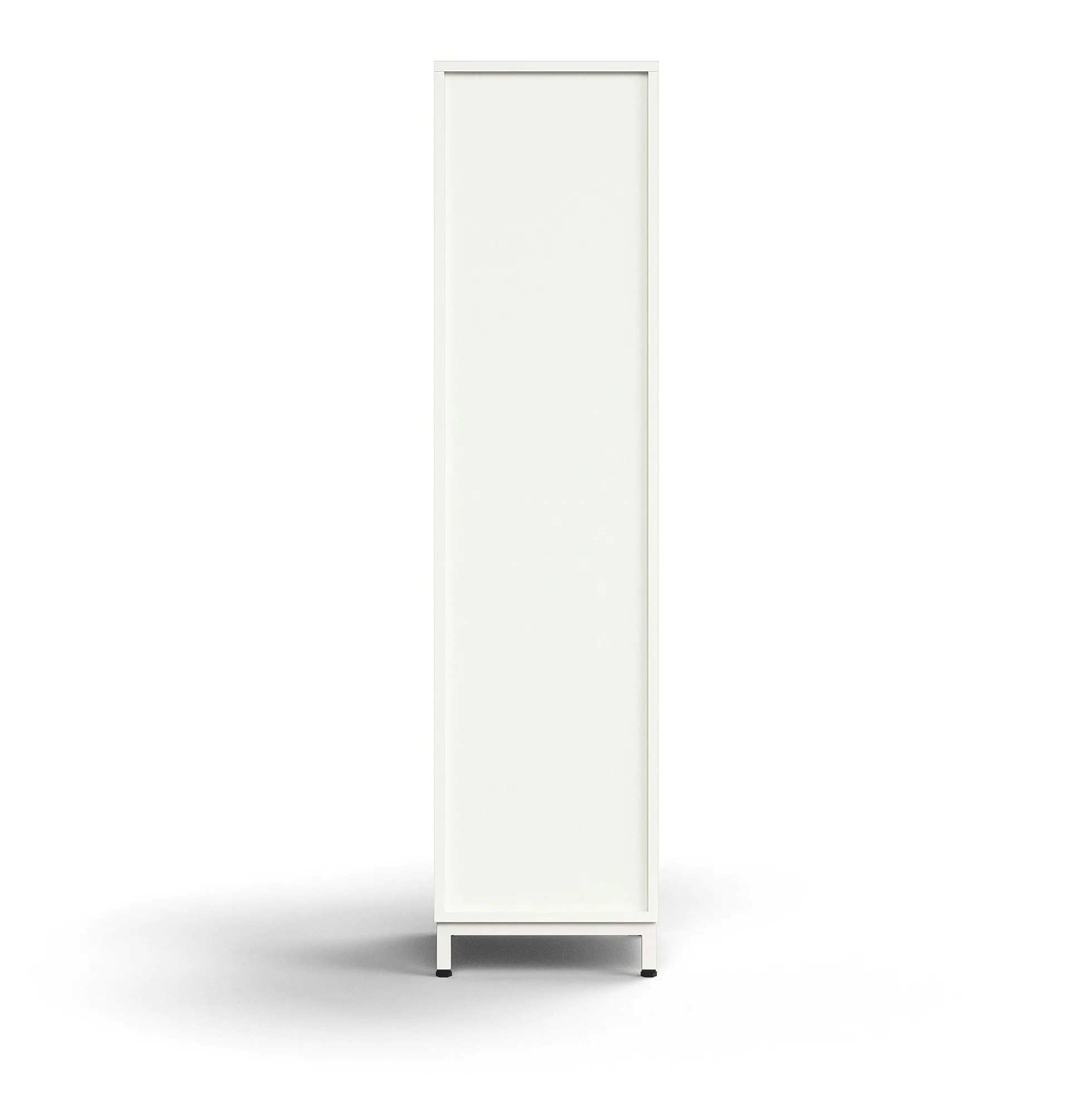 Lokerokaappi QBUS 4 lokeroa, jalusta, 1636x400x420 mm, valkoinen
