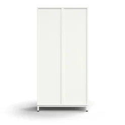 Lokerokaappi QBUS 8 lokeroa, jalusta, 1636x800x420 mm, valkoinen