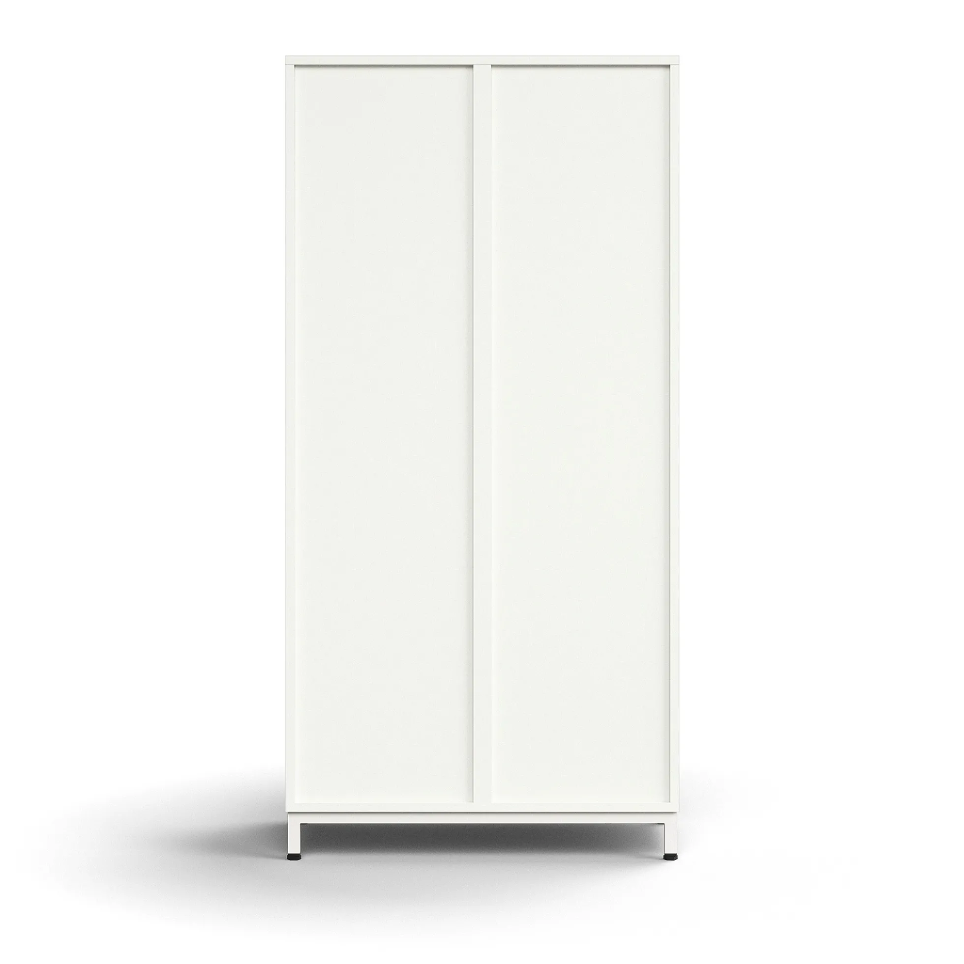 Lokerokaappi QBUS 8 lokeroa, jalusta, 1636x800x420 mm, valkoinen