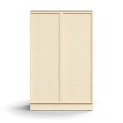 Lokerokaappi QBUS 6 lokeroa, sokkeli, 1252x800x420 mm, koivu