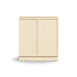 Lokerokaappi QBUS 4 lokeroa, sokkeli, 868x800x420 mm, koivu