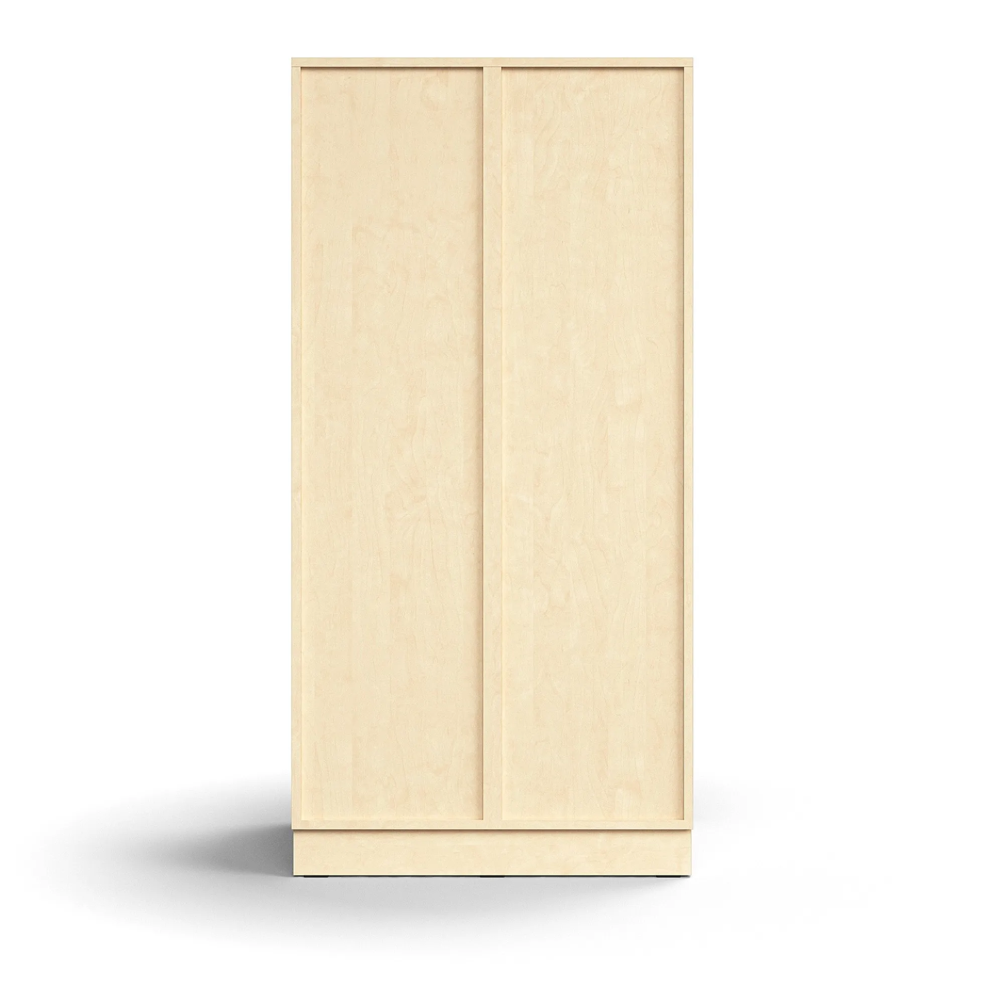 Lokerokaappi QBUS 6 lokeroa, sokkeli, 1636x800x570 mm, koivu