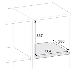 Lokerokaappi QBUS 6 lokeroa, sokkeli, 1252x800x420 mm, tammi