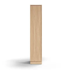 Lokerokaappi QBUS 5 lokeroa, sokkeli, 2020x400x570 mm, tammi