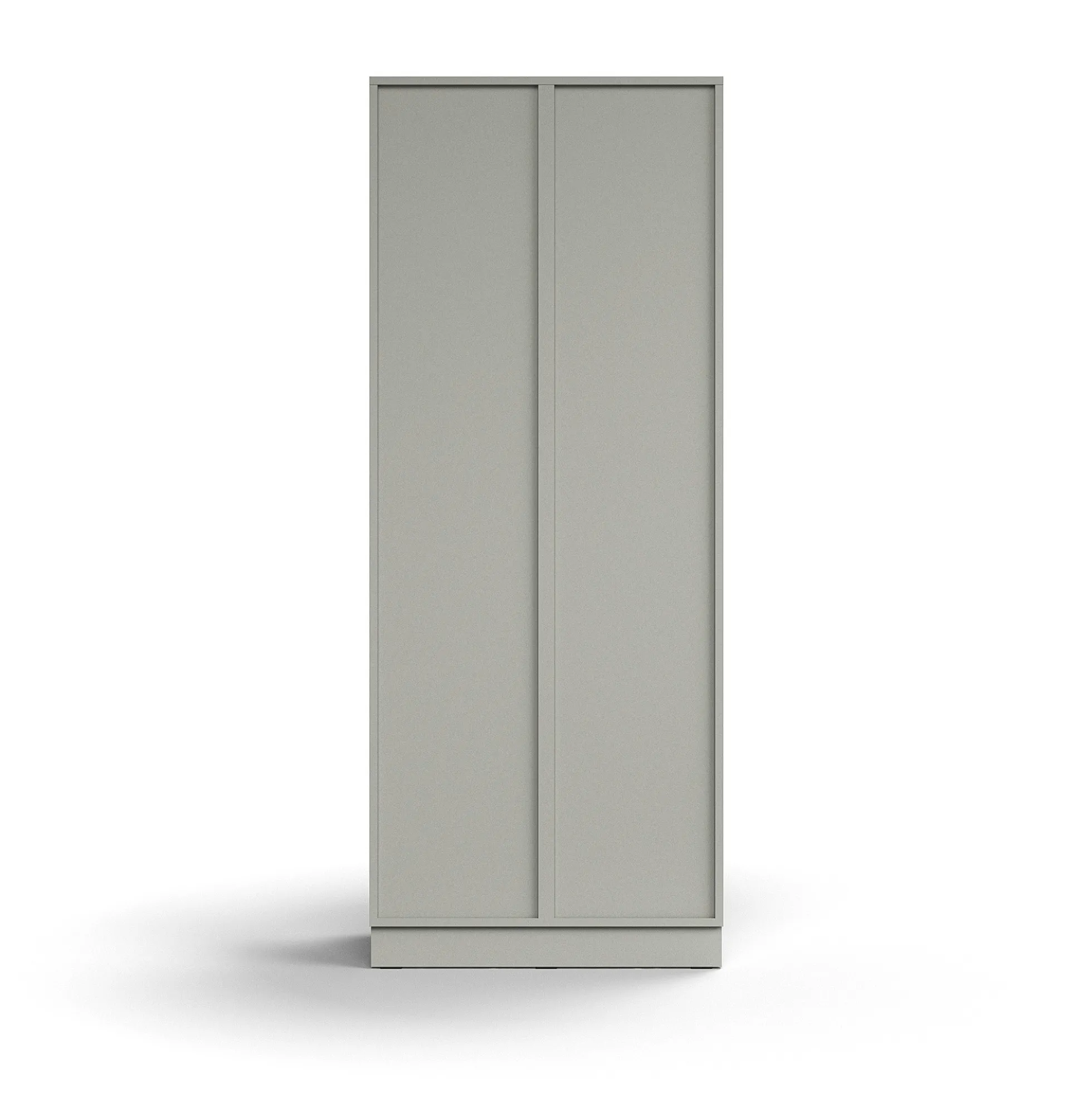 Lokerokaappi QBUS 10 lokeroa, sokkeli, 2020x800x420 mm, vaaleanharmaa