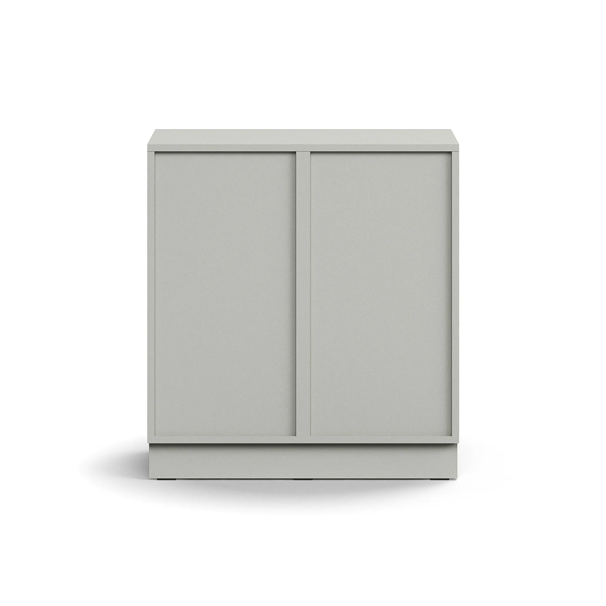 Lokerokaappi QBUS 4 lokeroa, sokkeli, 868x800x420 mm, vaaleanharmaa