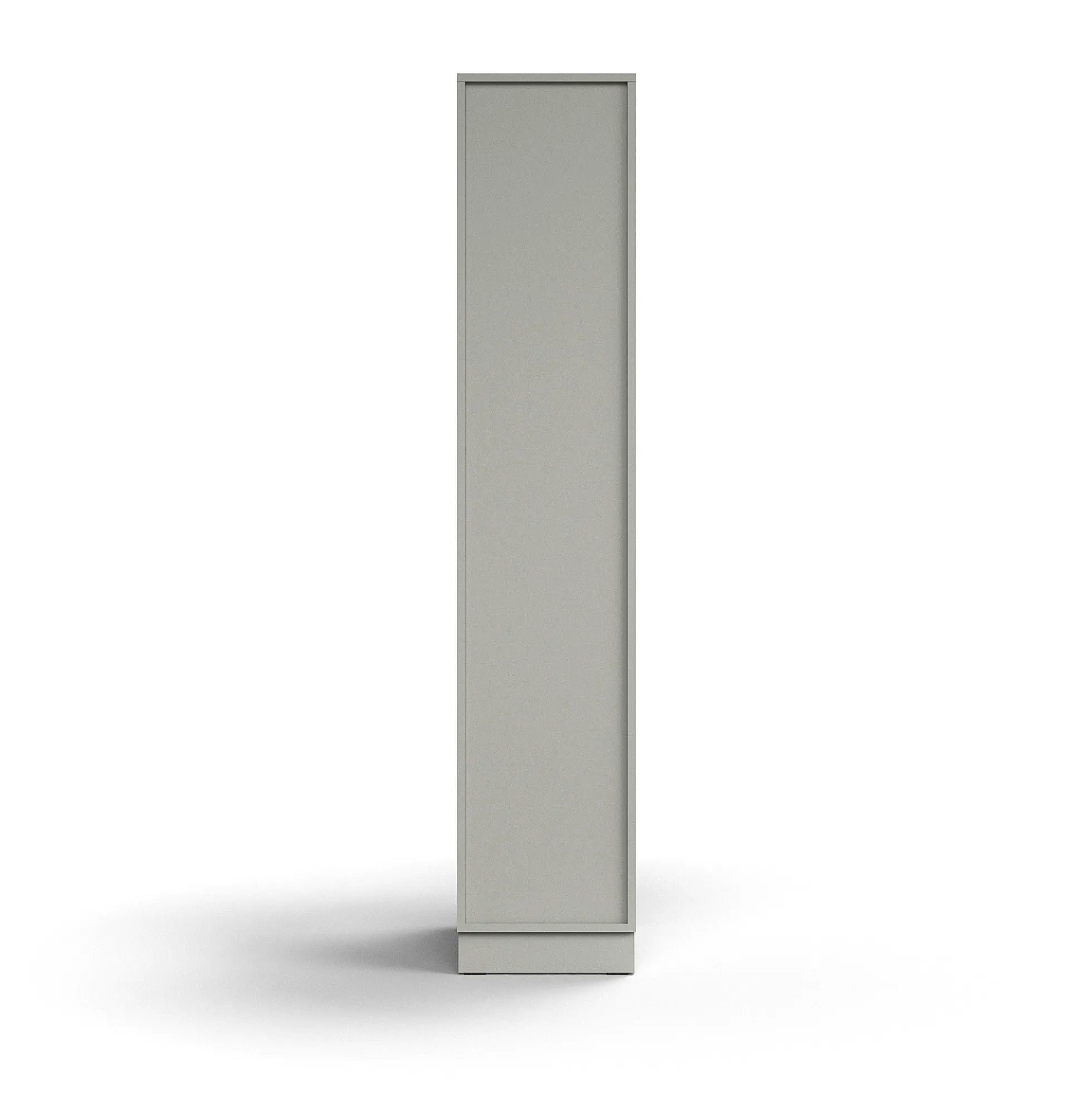 Lokerokaappi QBUS 5 lokeroa, sokkeli, 2020x400x570 mm, vaaleanharmaa