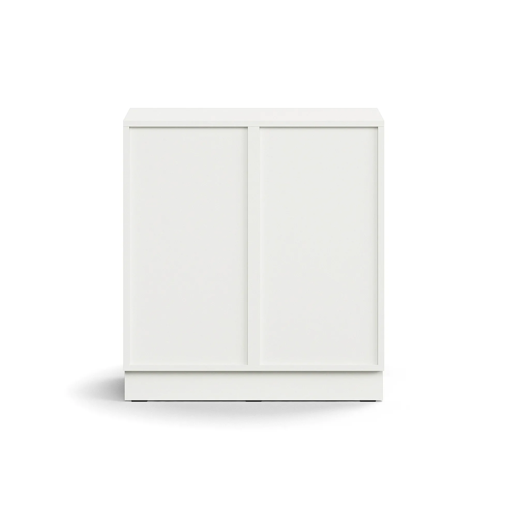 Lokerokaappi QBUS 4 lokeroa, sokkeli, 868x800x420 mm, valkoinen