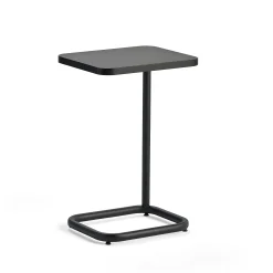 Läppäripöytä STANDBY 425x350x647 mm, musta jalusta, musta pöytälevy
