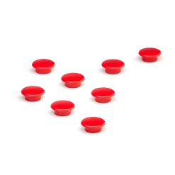 Magneetit valkotauluun 8 kpl/pk, Ø 20 mm, punainen