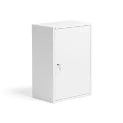 Mappikaappi Lukollinen,1 hyllytaso, 780x550x340 mm, valkoinen