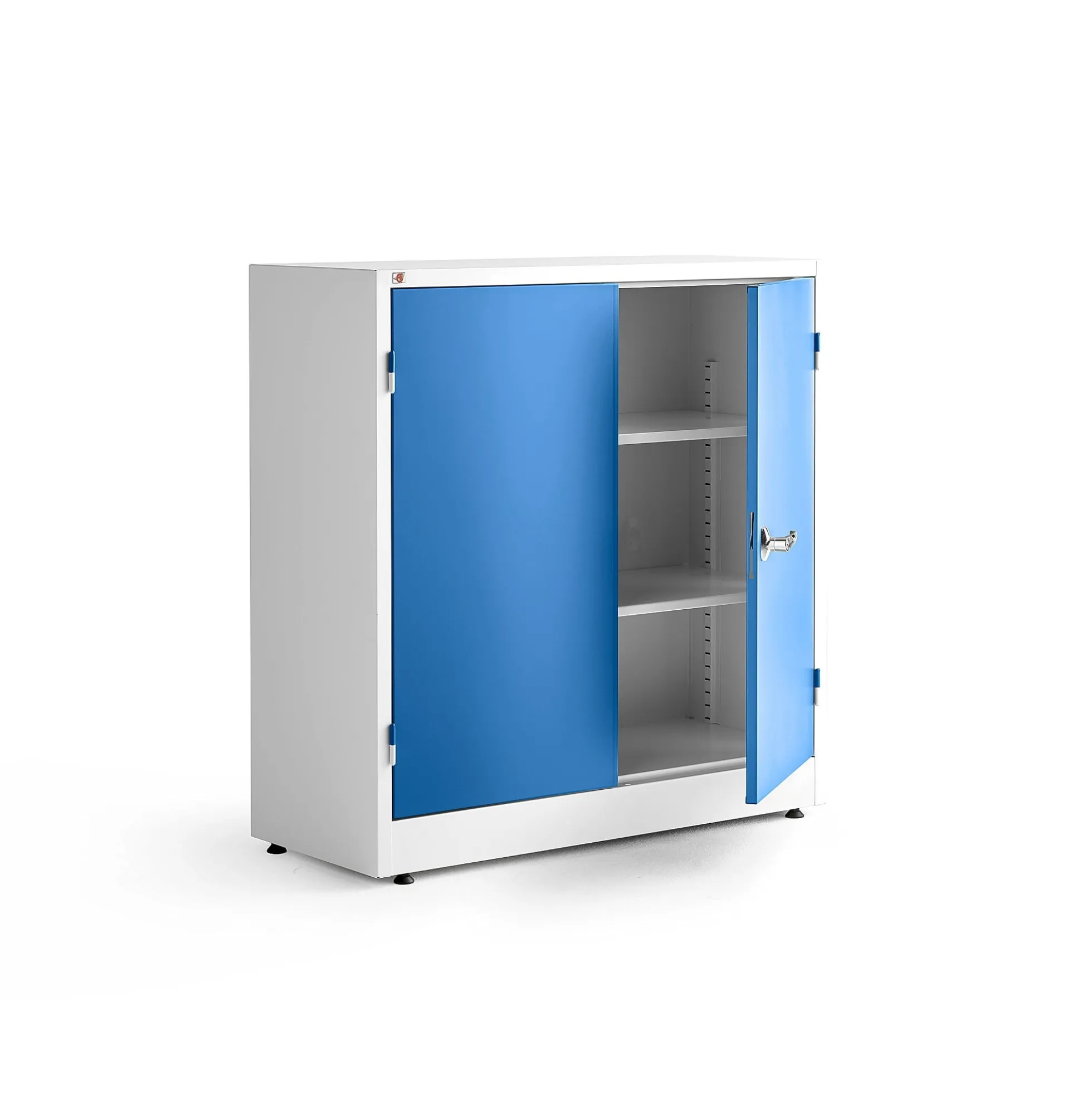 Metallikaappi STYLE 1000x1000x400 mm, valkoinen, sininen