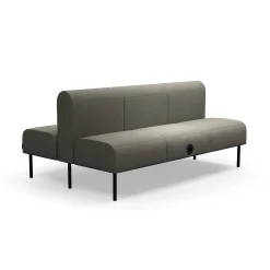 Moduulisohva VARIETY 3-istuttava, integroitu USB-portti, kaksipuolinen, kangas Pod CS, taupe