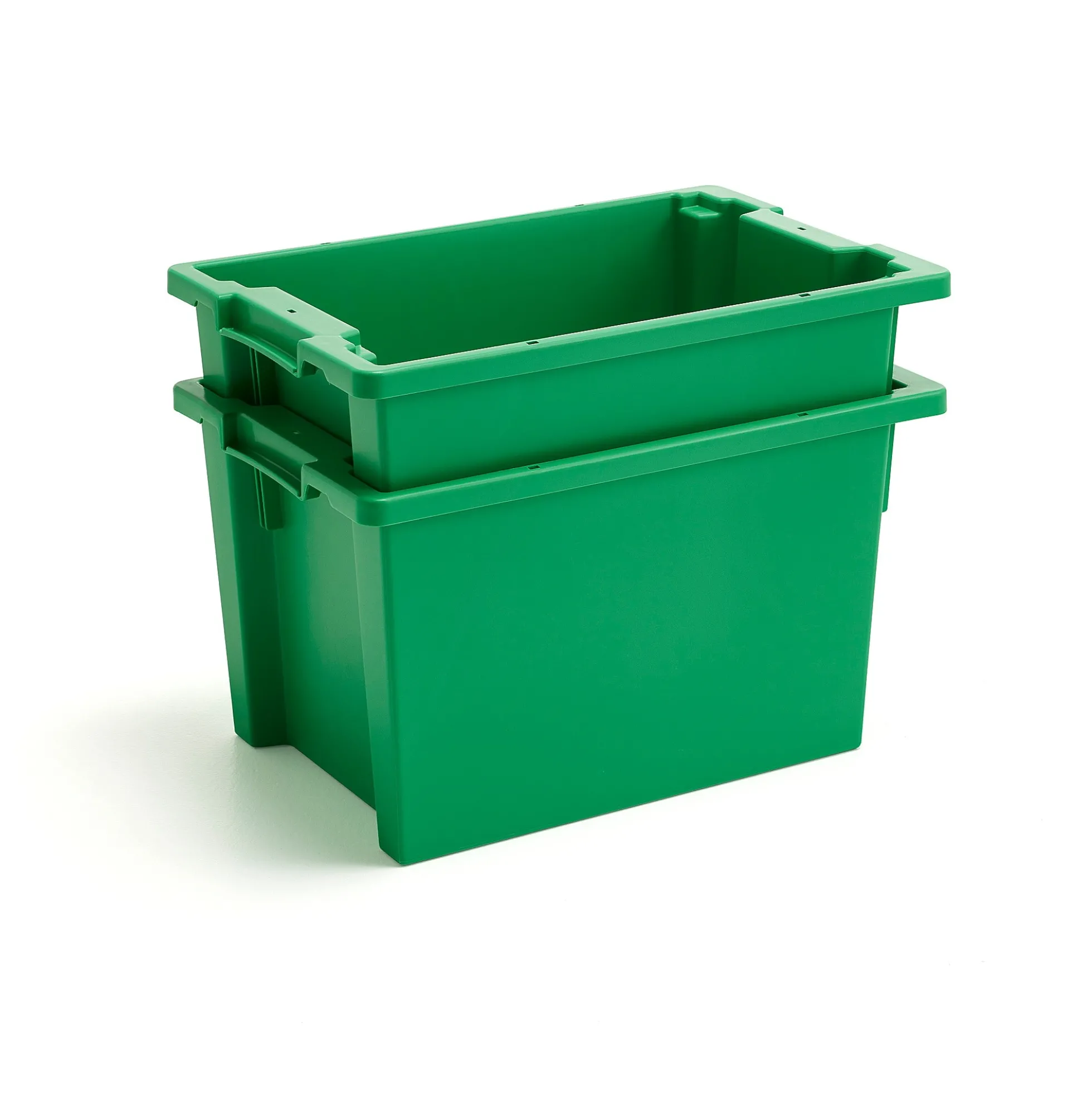 Muovilaatikko SPENCE Pinottava, 600x400x350 mm, 59 l, vihreä