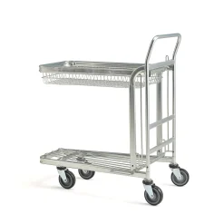 Myymälävaunu Taitettava korihylly, 300 kg, 890x520x1010 mm