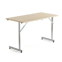 Neuvottelupöytä CLAIRE Taitettava, 1200x600 mm, koivulaminaatti, kromi