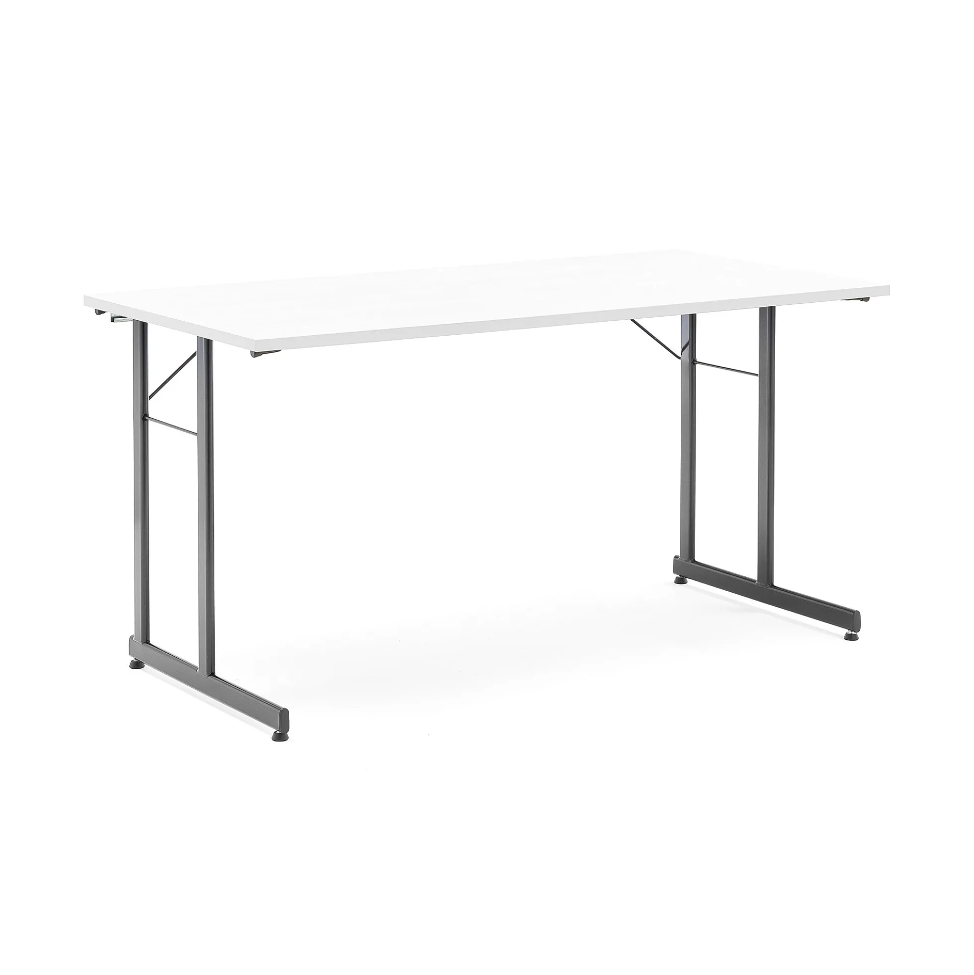 Neuvottelupöytä CLAIRE Taitettava, 1400x700 mm, valkoinen, musta