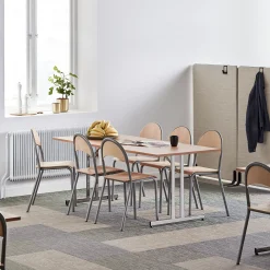 Neuvottelupöytä EMILY Taitettava, 1800x800 mm, pyökkilaminaatti, kromi