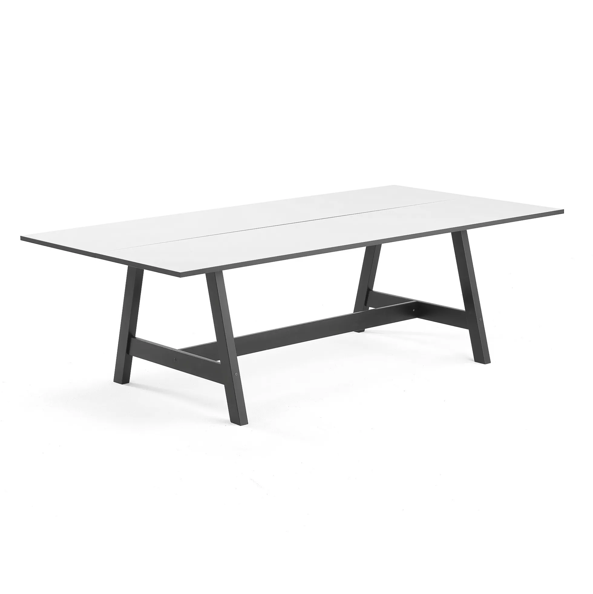 Neuvottelupöytä NOMAD 2400x1200 mm, musta, valkoinen