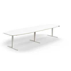 Neuvottelupöytä NOVUS Korkeussäädettävä, 4000x1200 mm, valkoinen