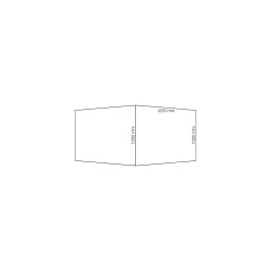 Neuvottelupöytä QBUS Korkeussäädettävä, veneen muotoinen, 2400x1200 mm, musta jalusta, koivu