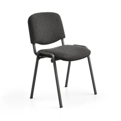 Neuvottelutuoli NELSON 4 kpl, harmaa kangas, musta