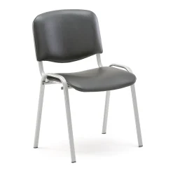 Neuvottelutuoli NELSON 4 kpl, skai-keinonahka, hopeanharmaa