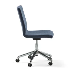 Neuvottelutuoli PERRY Ergonominen istuin, pyörällinen, kangas, siniharmaa