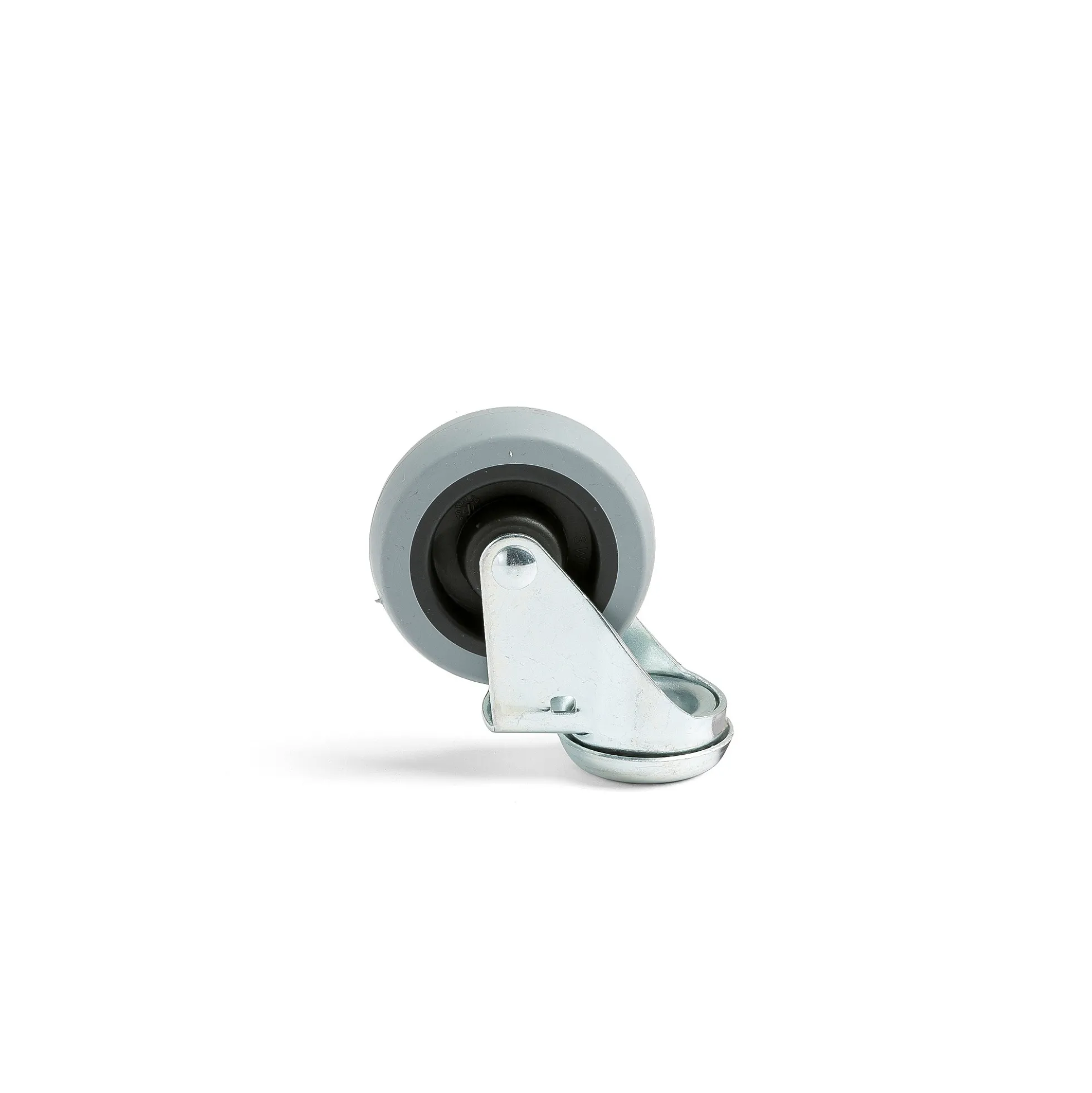 Nivelpyörä 75x25 mm, umpikumi, 55 kg, reiän koko: 10,2 mm