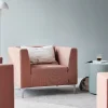 Nojatuoli CASUAL Kangas CURA, kupari