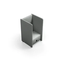 Nojatuoli CLEAR SOUND Integroitu USB-portti, 1-istuttava, kangas Focus Melange, hopeanharmaa