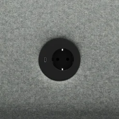 Nojatuoli CLEAR SOUND Integroitu USB-portti, 1-istuttava, kangas Focus Melange, hopeanharmaa