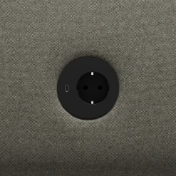 Nojatuoli CLEAR SOUND Integroitu USB-portti, 1-istuttava, kangas Pod CS, hopeanharmaa