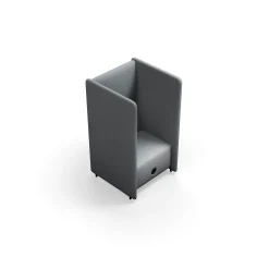 Nojatuoli CLEAR SOUND Integroitu USB-portti, 1-istuttava, kangas Pod CS, hopeanharmaa