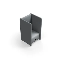 Nojatuoli CLEAR SOUND Integroitu USB-portti, 1-istuttava, kangas Pod CS, hopeanharmaa