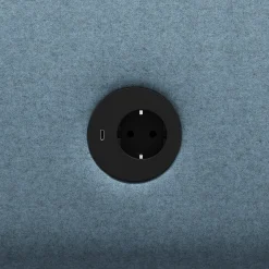 Nojatuoli CLEAR SOUND Integroitu USB-portti, 1-istuttava, kangas Focus Melange, taivaansininen