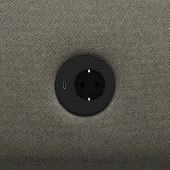 Nojatuoli CLEAR SOUND Integroitu USB-portti, 1,5-istuttava, kangas Pod CS, taupe